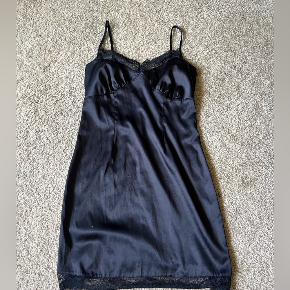 Wild fable black slip dress